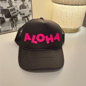 OTTO Black and Pink Aloha Hat